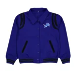 Detroit Lions Sport Night Teddy Varsity Jacket