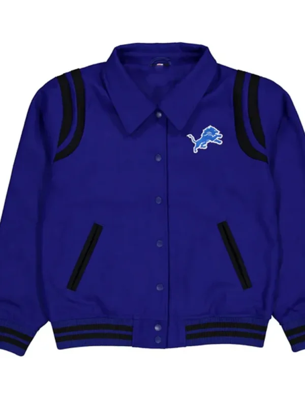 Detroit Lions Sport Night Teddy Varsity Jacket