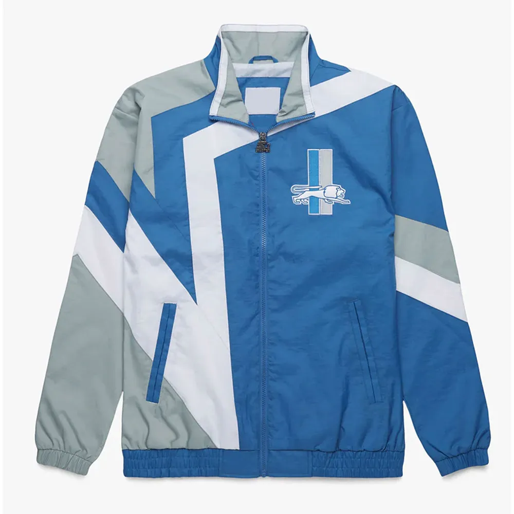 Detroit Lions Star Windbreaker Jacket Detroit Lions Star Windbreaker Jacket
