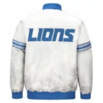 Detroit Lions Striped Satin Jacket