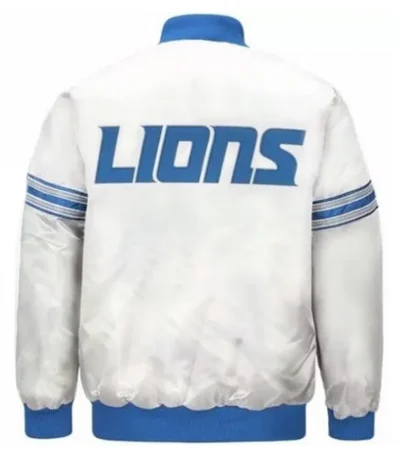 Detroit Lions Striped Satin Jacket