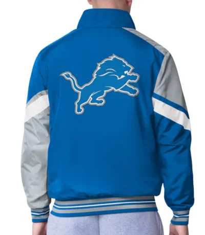 Detroit Lions Strong Arm Blue Full-Zip Jacket
