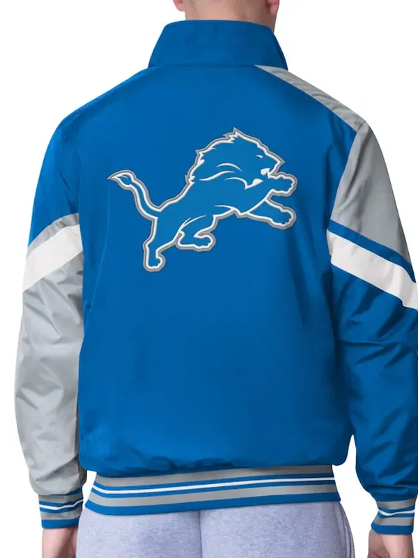 Detroit Lions Strong Arm Blue Full-Zip Jacket
