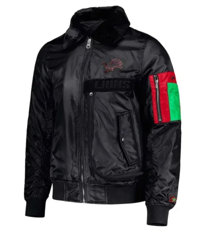 Detroit Lions TY Mopkins Black Jacket