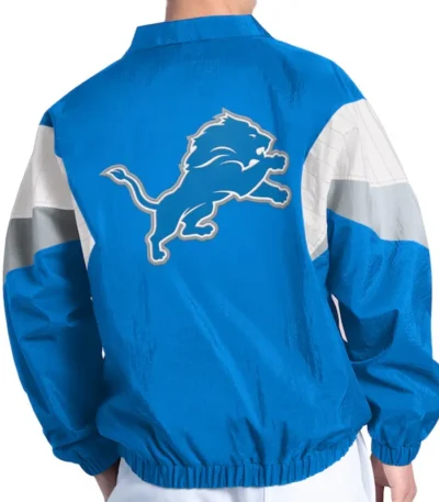 Detroit Lions Yard Line Blue Full-Zip Jacket