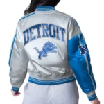 Detroit Lions Zone Blitz Blue-Silver Jacket