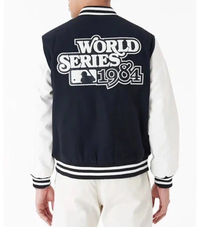 Detroit Tigers World Series 1984 Black Varsity Jacket