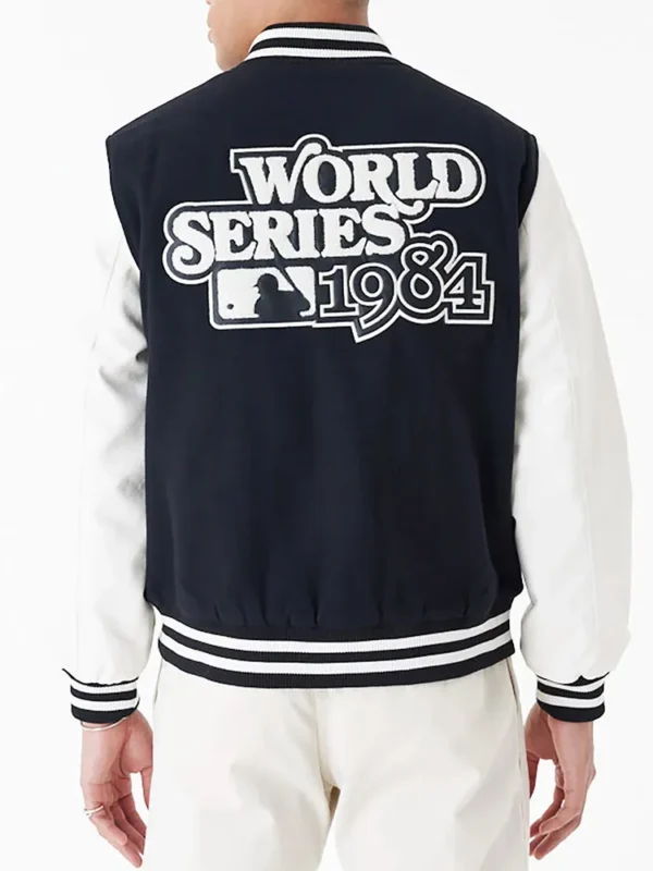 Detroit Tigers World Series 1984 Black Varsity Jacket