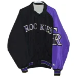 Diamond Series Colorado Rockies Bomber Satin Jacket