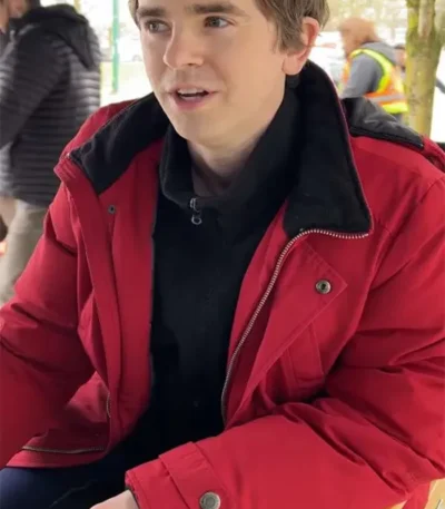 Dr. Shaun Murphy The Good Doctor Red Hooded Jacket