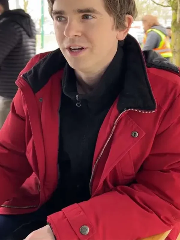 Dr. Shaun Murphy The Good Doctor Red Hooded Jacket
