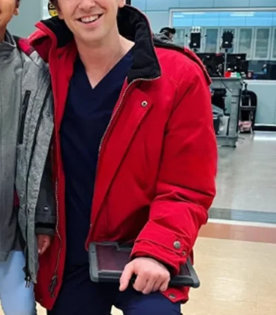 Dr. Shaun Murphy The Good Doctor Red Hooded Jacket