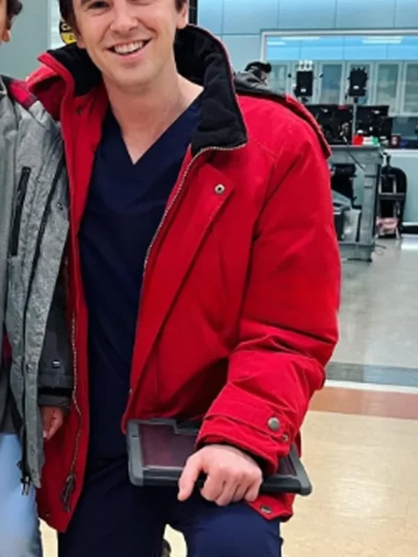 Dr. Shaun Murphy The Good Doctor Red Hooded Jacket