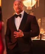 Dwayne Johnson Red Notice Maroon Tuxedo Blazer