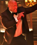 Dwayne Johnson Red Notice Maroon Tuxedo Blazer