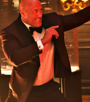 Dwayne Johnson Red Notice Maroon Tuxedo Blazer
