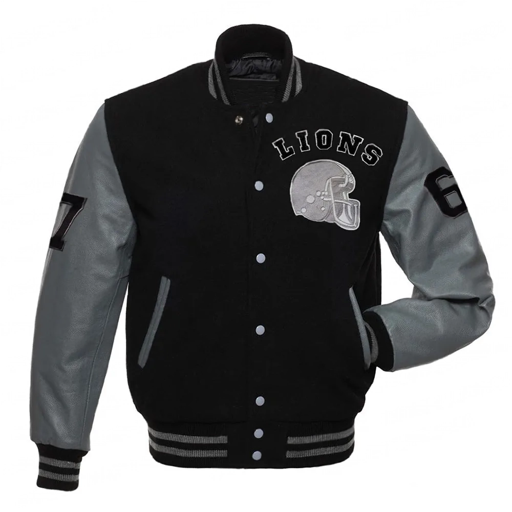 Eddie Brock Venom 2 Detroit Lions Varsity Jacket Eddie Brock Venom 2 Detroit Lions Varsity Jacket
