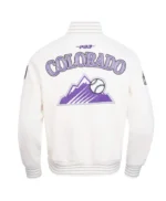 Colorado Rockies Current Logo Game Day Eggshell/Black Jacket