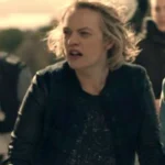 Elisabeth Moss The Handmaids Tale Wool Blend Bomber Jacket