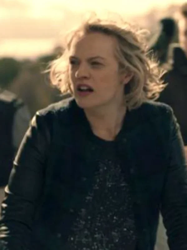 Elisabeth Moss The Handmaids Tale Wool Blend Bomber Jacket