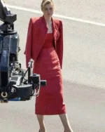 Tenet Kat Red Double Breasted Coat