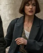Elizabeth Henstridge Suspicion S01 Grey Wool Coat