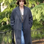 Elizabeth Henstridge Suspicion S01 Grey Wool Coat