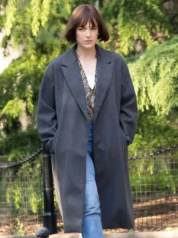 Elizabeth Henstridge Suspicion S01 Grey Wool Coat
