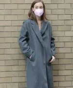 Elizabeth Henstridge Suspicion S01 Grey Wool Coat