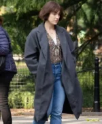 Elizabeth Henstridge Suspicion S01 Grey Wool Coat