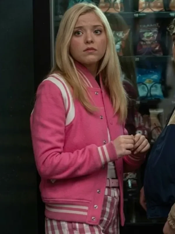 Elle Lexi Minetree Pink Bomber Jacket