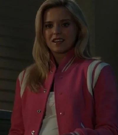 Elle Lexi Minetree Pink Bomber Jacket