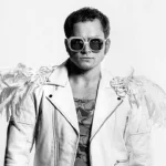 Elton John Rocketman Taron Egerton Quilted Motorcycle Jacket