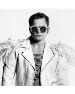 Elton John Rocketman Taron Egerton Quilted Motorcycle Jacket