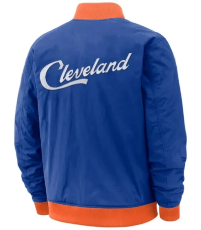 Emily Orn Cleveland Cavaliers Blue Bomber Jacket