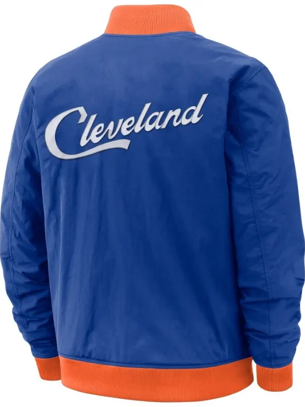 Emily Orn Cleveland Cavaliers Blue Bomber Jacket