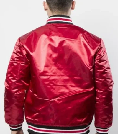 Exclusive Chicago Bulls Red Satin Jacket