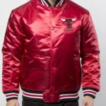 Exclusive Chicago Bulls Red Satin Jacket