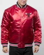 Exclusive Chicago Bulls Red Satin Jacket