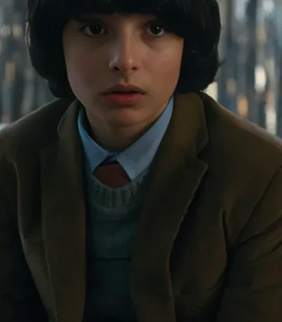 Finn Wolfhard Stranger Things Brown Coat