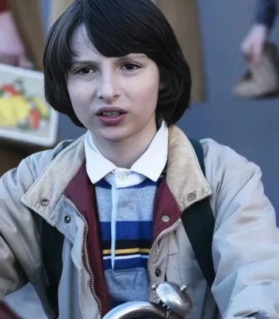 Finn Wolfhard Stranger Things Off White Jacket