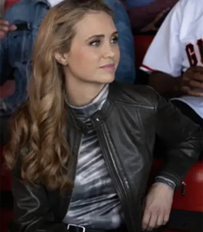 Fiona Gubelmann The Good Doctor Leather Jacket