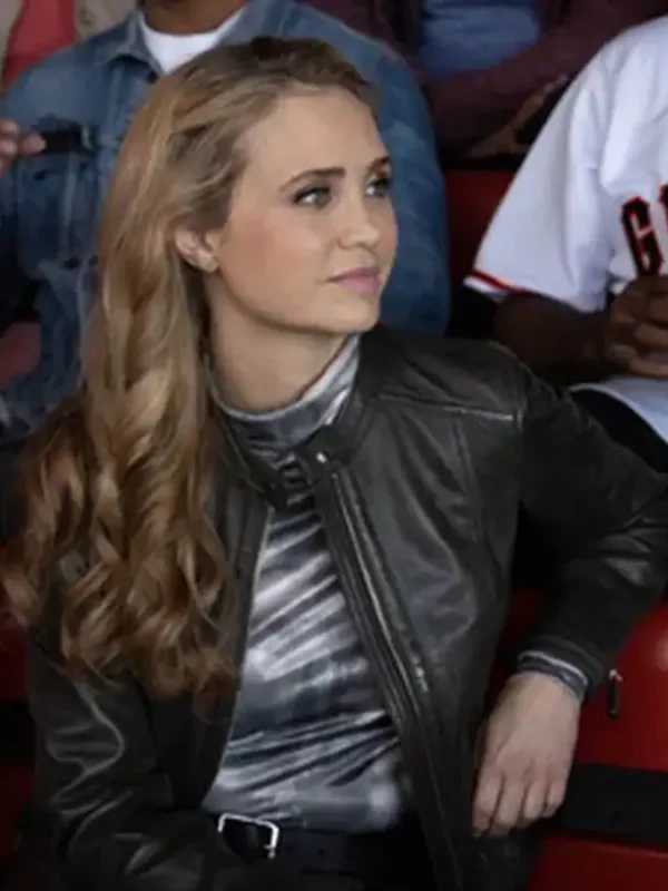 Fiona Gubelmann The Good Doctor Leather Jacket
