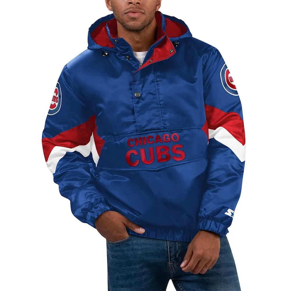 Force Play II Chicago Cubs Hoodie Half-Zip Jacket Force Play II Chicago Cubs Hoodie Half-Zip Jacket