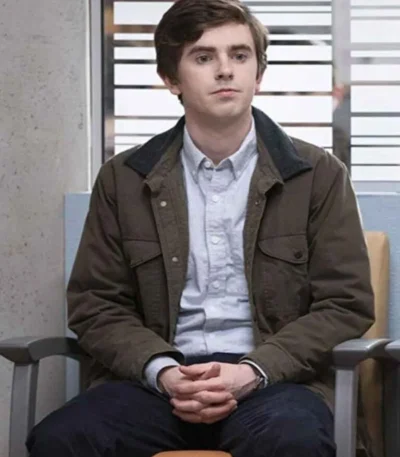 Freddie Highmore The Good Doctor Shaun Murphy Brown Jacket
