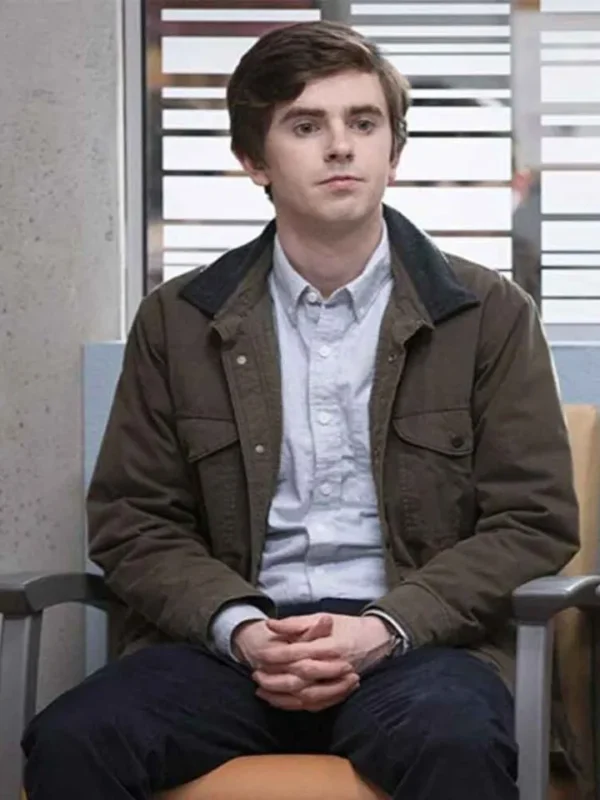 Freddie Highmore The Good Doctor Shaun Murphy Brown Jacket