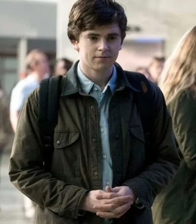 Freddie Highmore The Good Doctor Shaun Murphy Brown Jacket