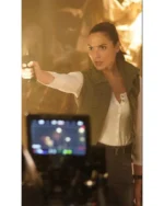 Gal Gadot Red Notice Bishop Cotton Green Vest