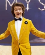 Gaten Matarazzo Event Stranger Things Yellow Velvet Blazer