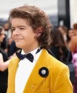 Gaten Matarazzo Event Stranger Things Yellow Velvet Blazer